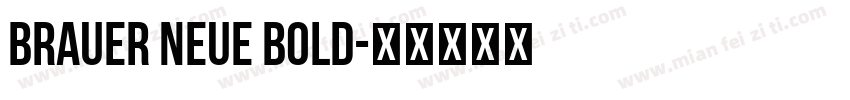 Brauer Neue Bold字体转换